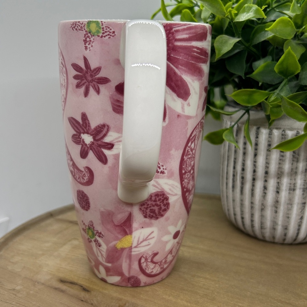 CANCER SURVIVOR 16 oz Ceramic Pink Floral Coffee Mug - Picture 4 of 8